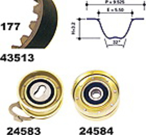 MAPCO 23513 Kit de correa de distribución