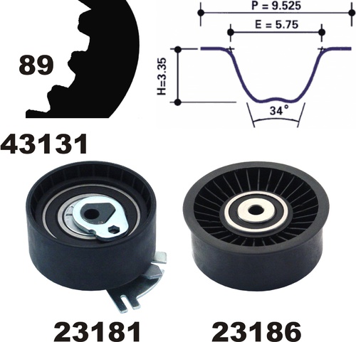 Kit Correa Distribucion Renault Master 2 2.5 G9u