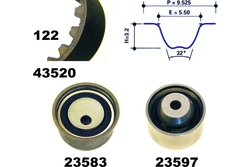 MAPCO 23520 Kit de correa de distribución
